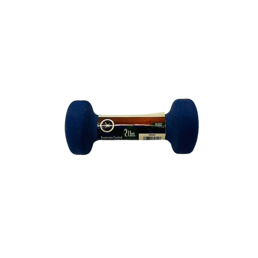 Walmart Cast Iron Dumbbell Unisex 2lb Blue Neoprene Coated NE002 Hand Weight